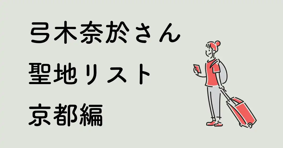 弓木奈於さん聖地リスト京都編