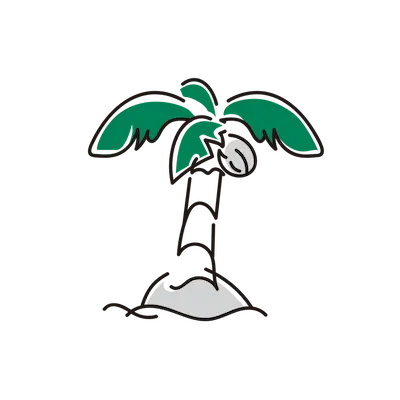 南の島のイラスト